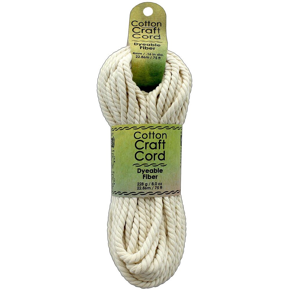 Twine/Thread/Cord, Art & School, Pepperell Craft, Cotton, Natural, 4mm, 75', 499356